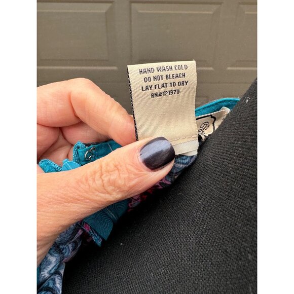 Flying Tomato Women Long Sleeve Boho Shift Dress L Cottage Core Retro Hippie 60s - Picture 6 of 9